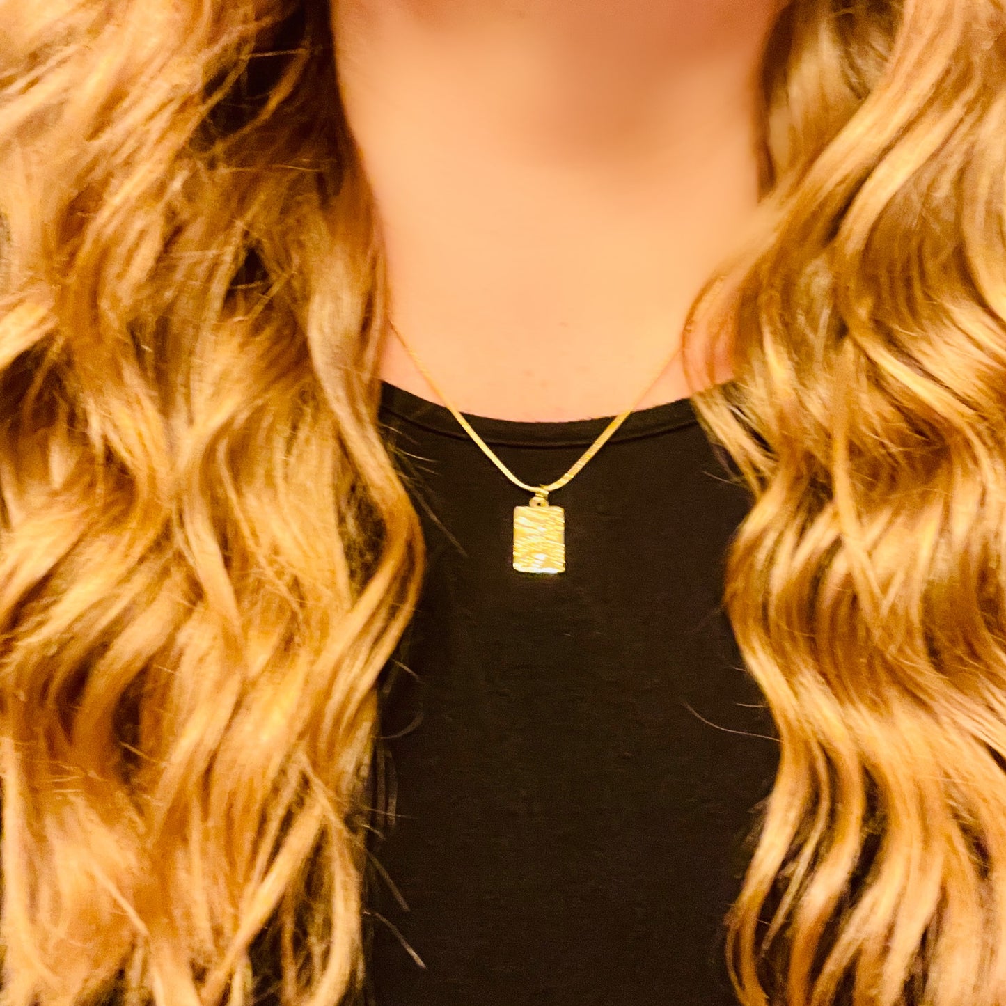 Olive Leaf Pendant Necklace