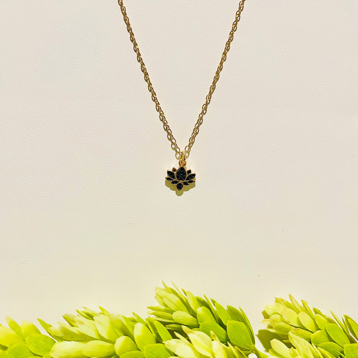 The Mini Black Lotus Necklace