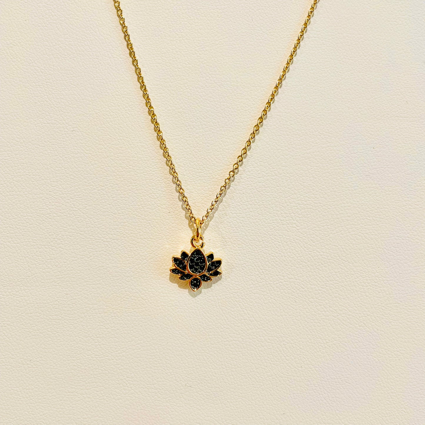 The Mini Black Lotus Necklace