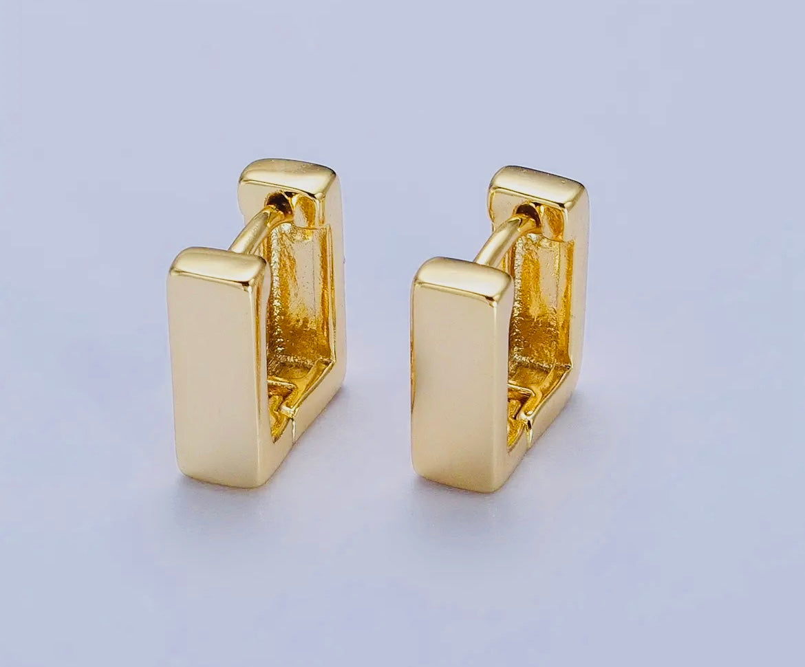 Mini Square Gold Huggies