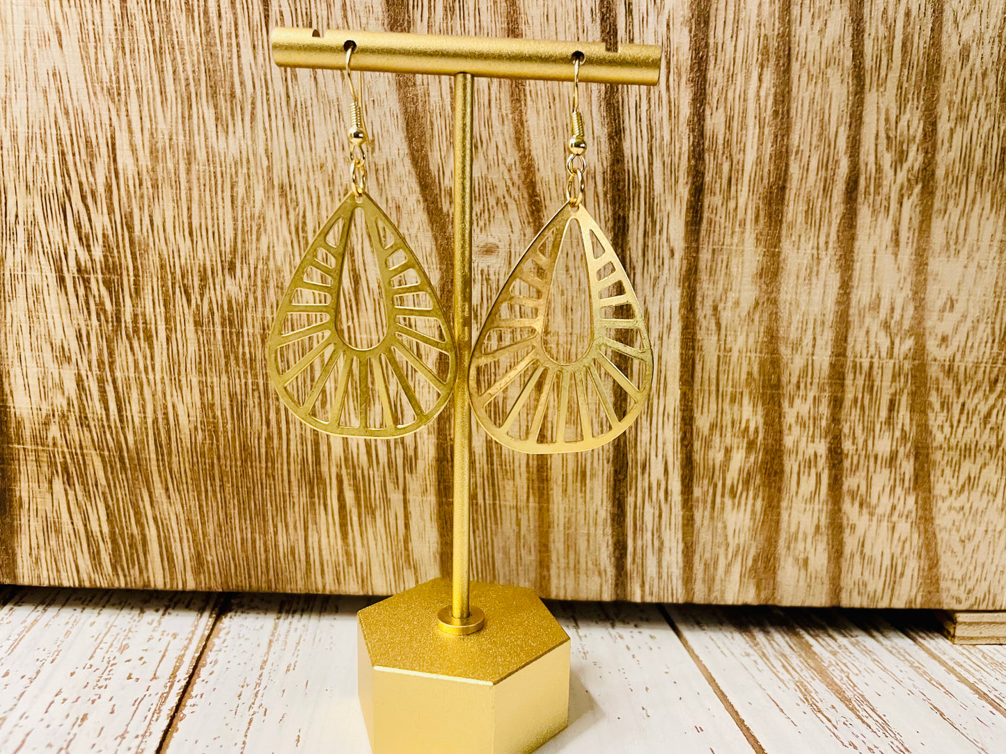 Gold Teardrop Earrings