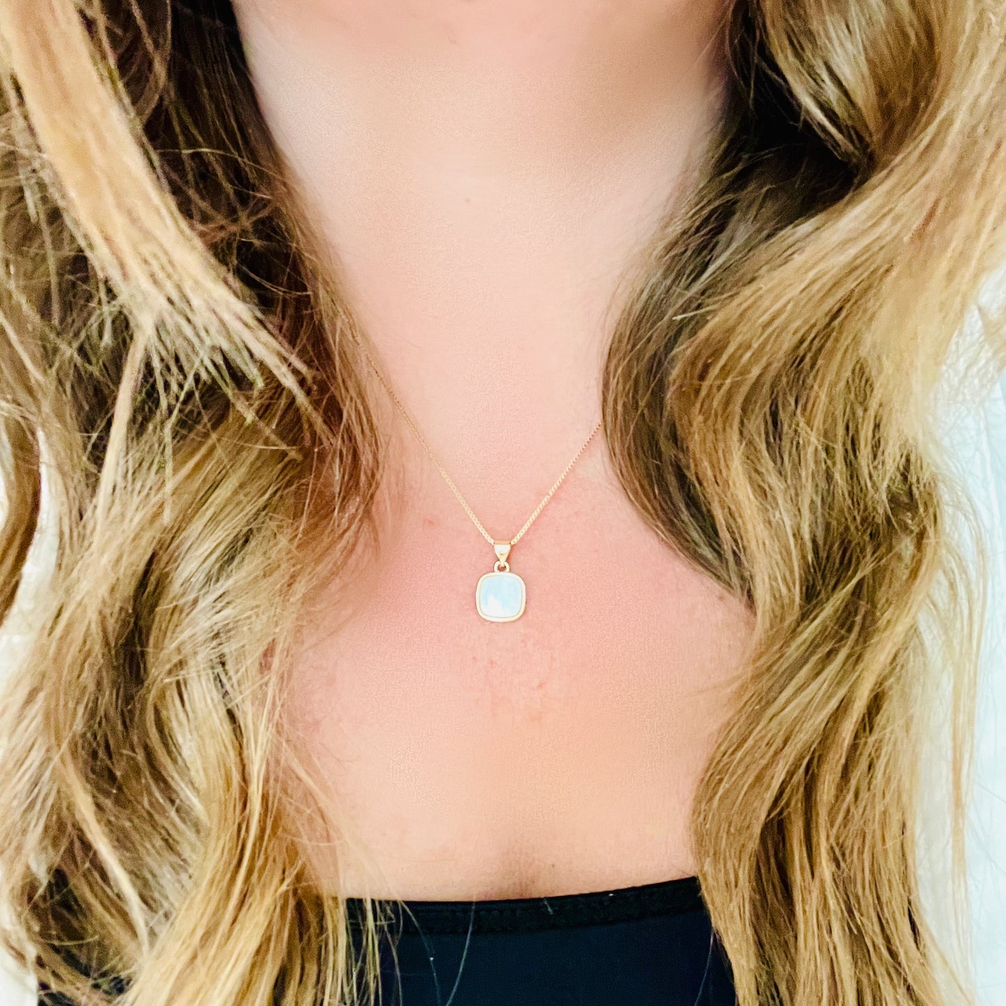 Square Pearl Necklace