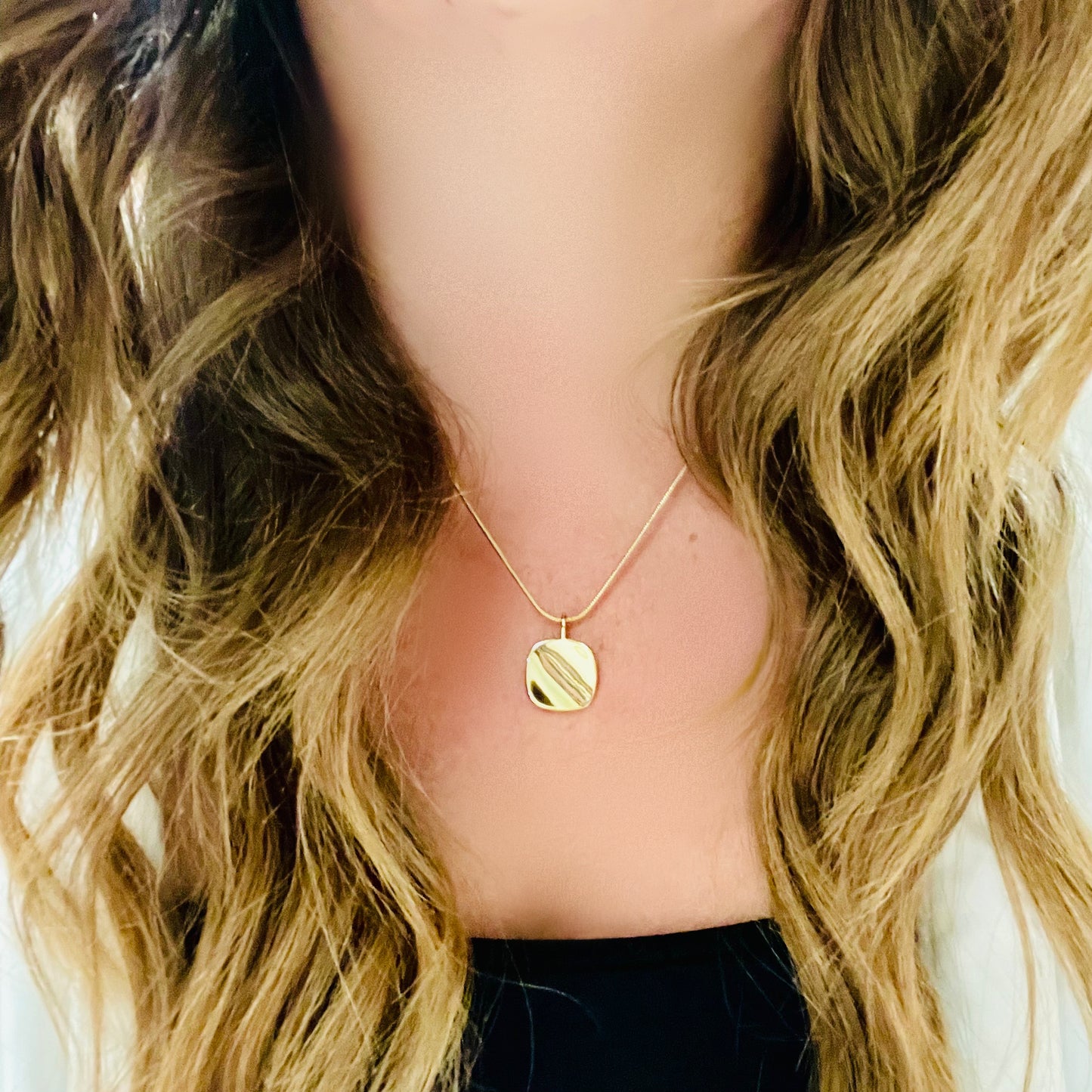 Gold Square Pendant