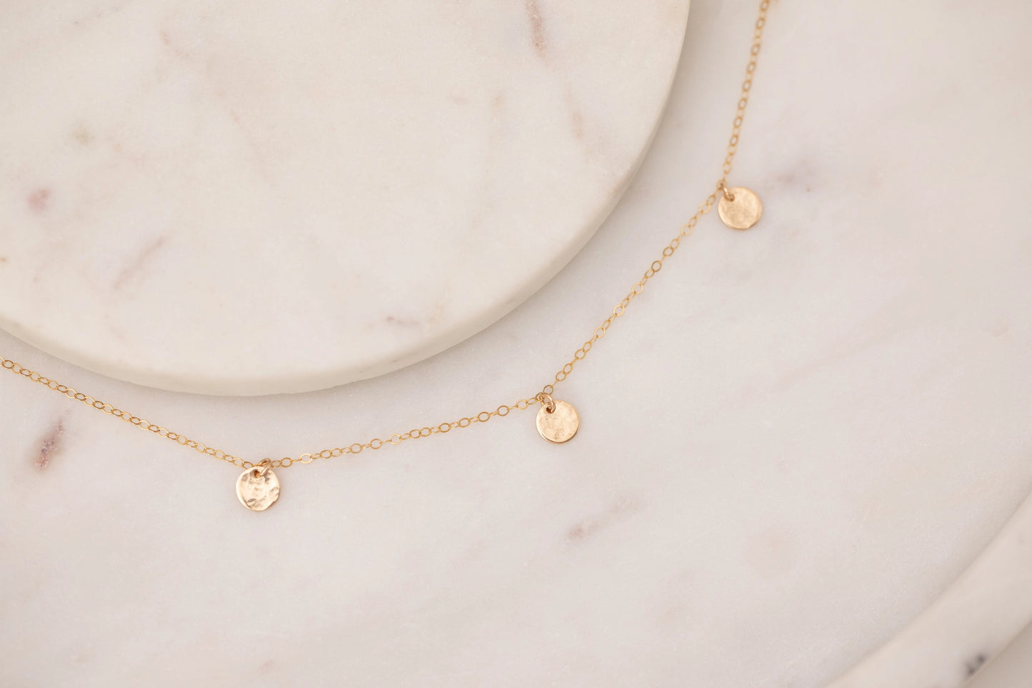 Tiny Coin Necklace by Thira