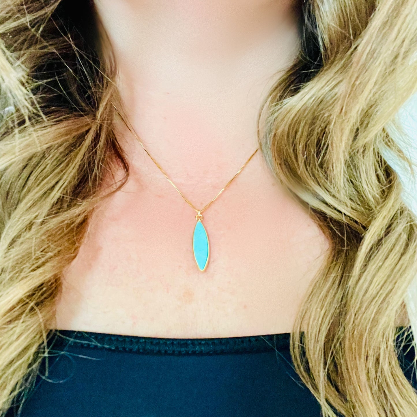 Drop Turquoise Necklace