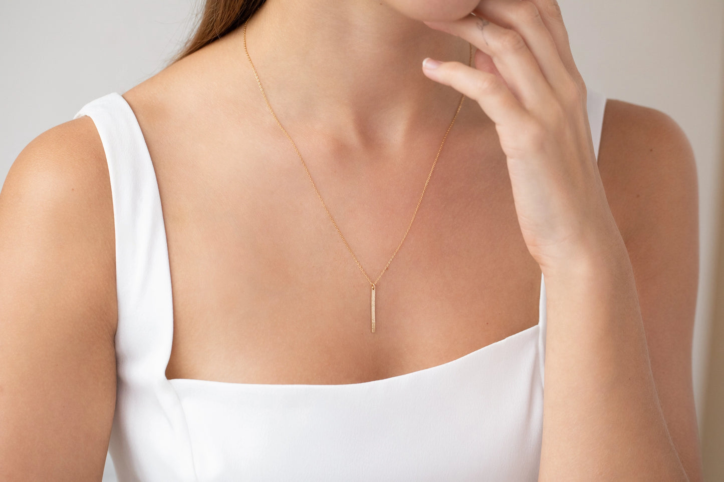 Dainty Bar Necklace by Thira